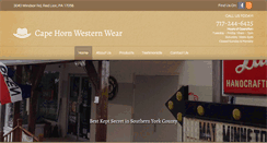 Desktop Screenshot of capehornwesternwear.com
